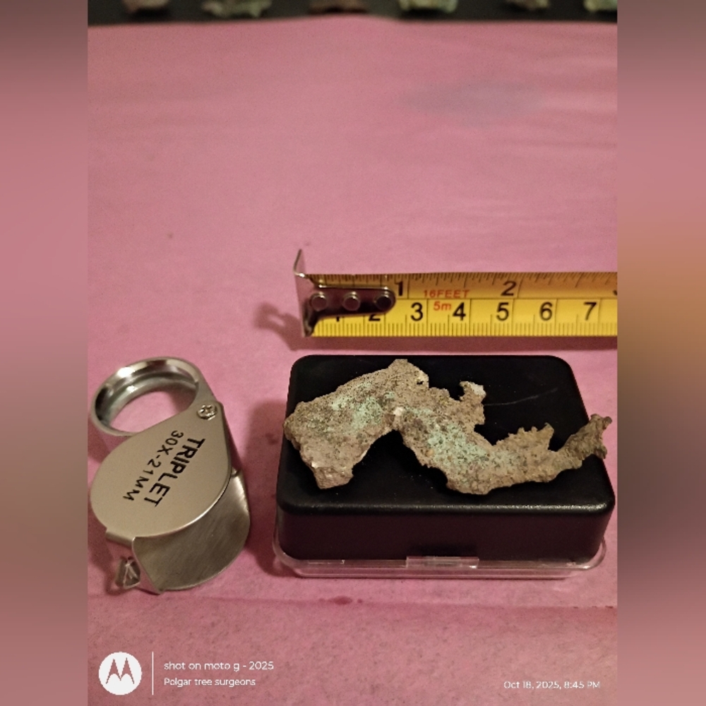 Upper Peninsula Michigan Native Copper Quartz Specimen